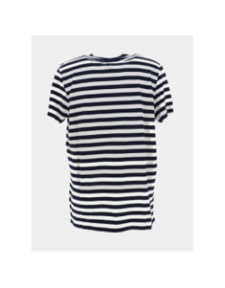 T-shirt slim logo rayé blanc homme - Tommy Jeans