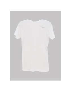 T-shirt slim linear logo blanc homme - Tommy Jeans