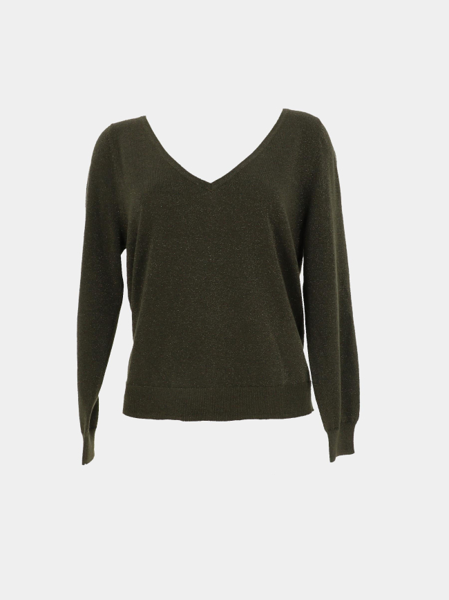 Pull elsa shine ls vert femme - Vero Moda