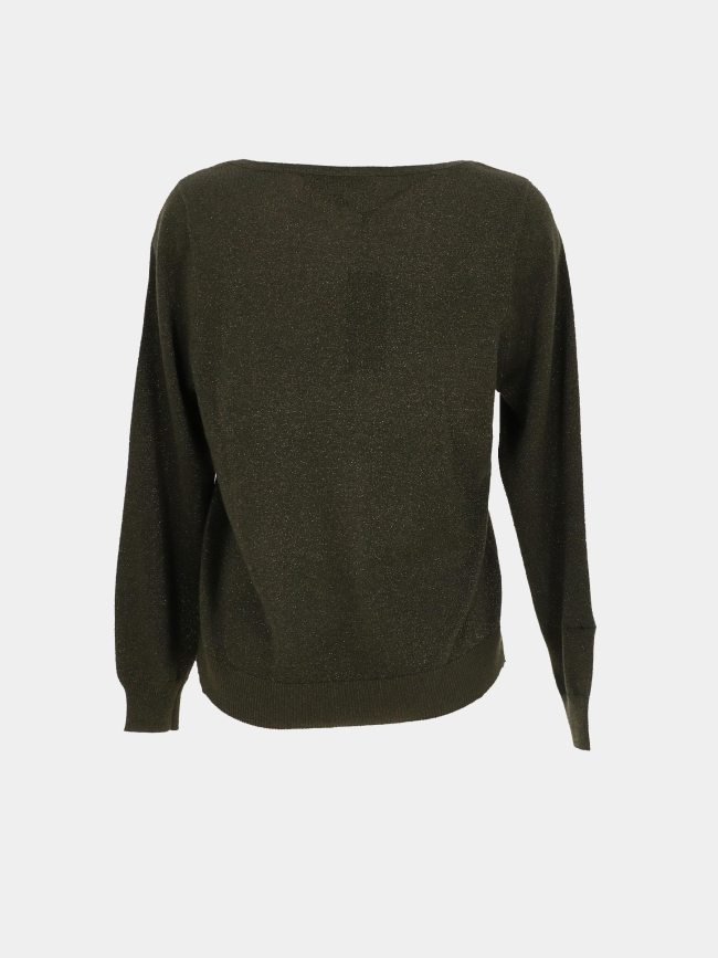 Pull elsa shine ls vert femme - Vero Moda