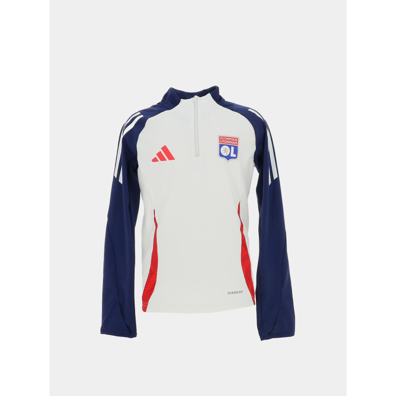 Sweat football 24/25 Olympique Lyonnais bleu enfant - Adidas