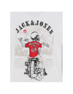 T-shirt skull rock blanc enfant - Jack & Jones