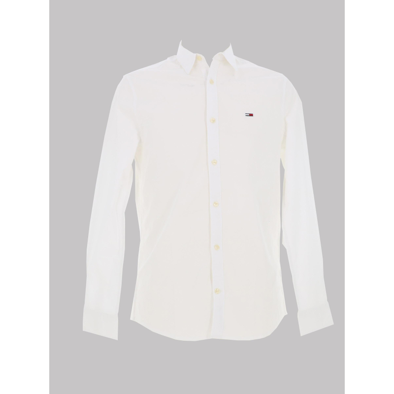 Chemise slim entry poplin blanc homme - Tommy Jeans