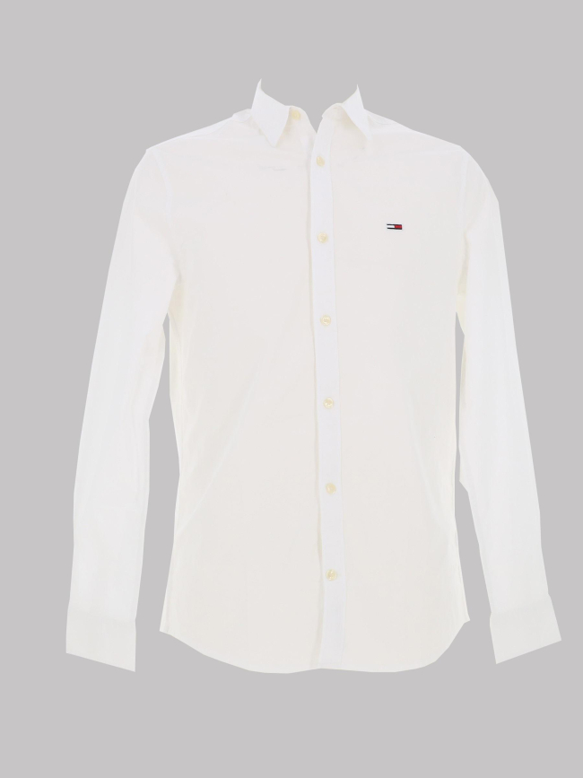 Chemise slim entry poplin blanc homme - Tommy Jeans