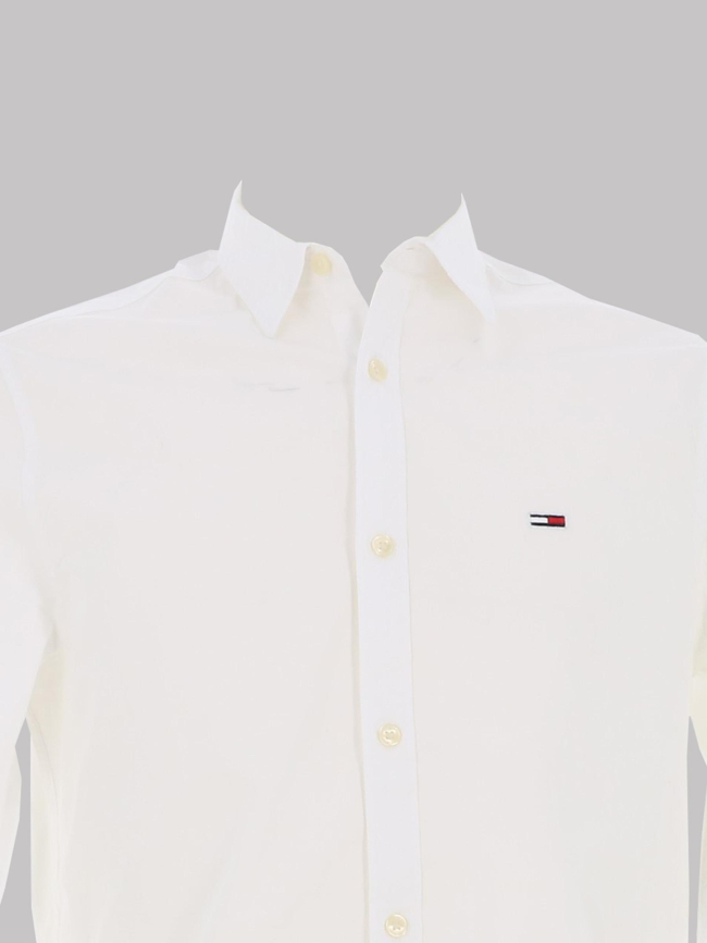 Chemise slim entry poplin blanc homme - Tommy Jeans