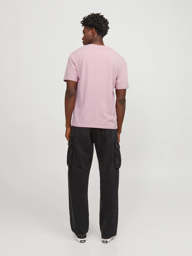 T-shirt imprimé originals studio rose homme - Jack & Jones