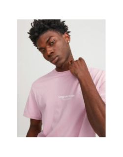 T-shirt imprimé originals studio rose homme - Jack & Jones