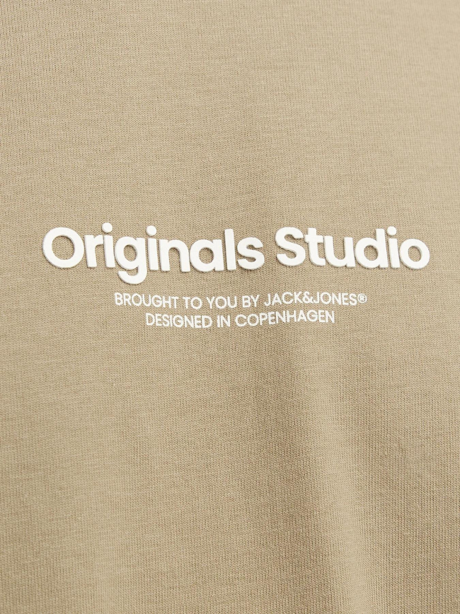 T-shirt imprimé originals studio marron homme - Jack & Jones