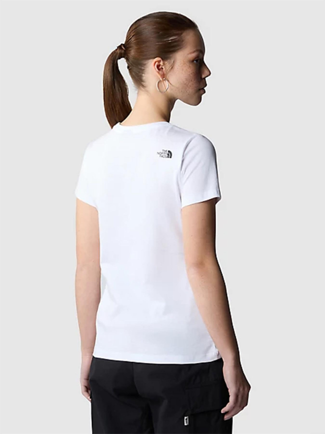 T-shirt easy logo blanc femme - The North Face