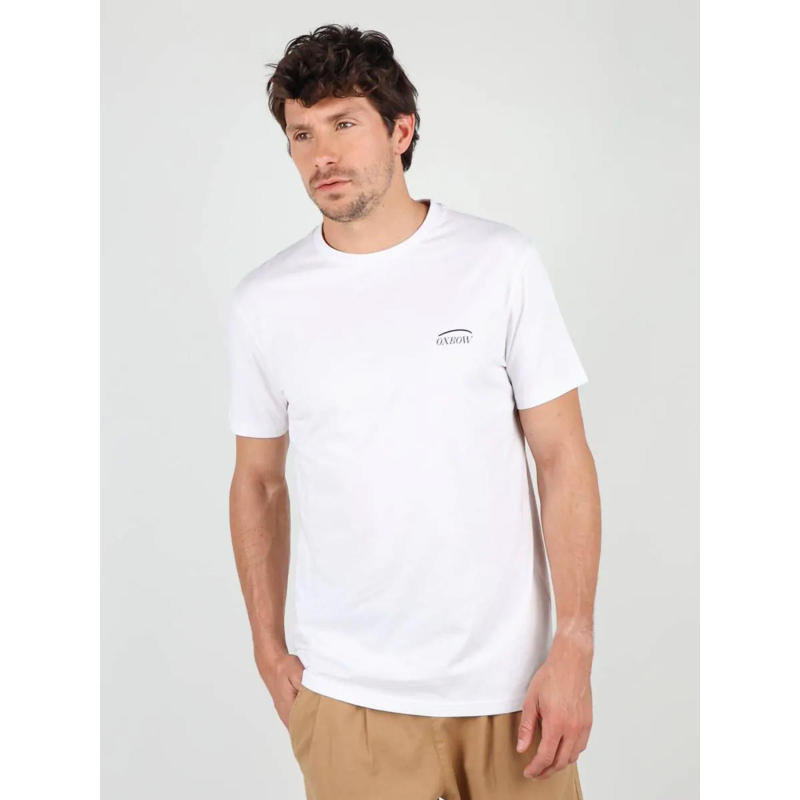 T-shirt manches courtes graphiques blanc homme - Oxbow