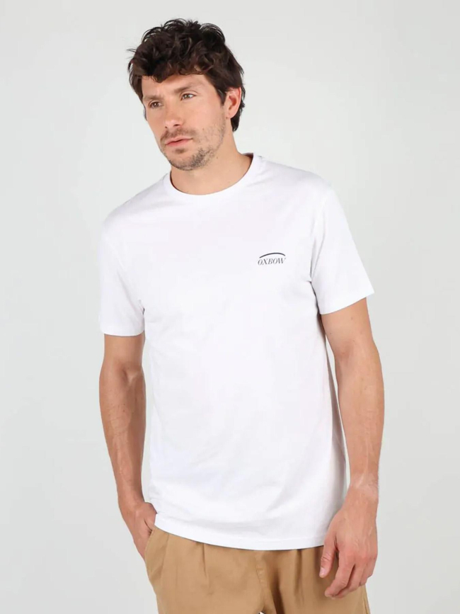 T-shirt manches courtes graphiques blanc homme - Oxbow