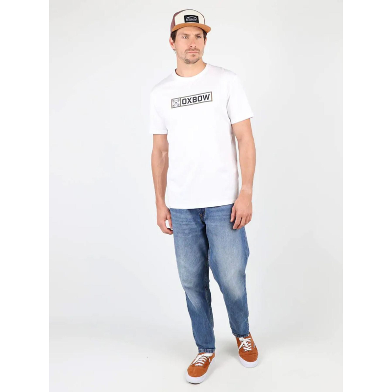 T-shirt graphique tagbo blanc homme - Oxbow