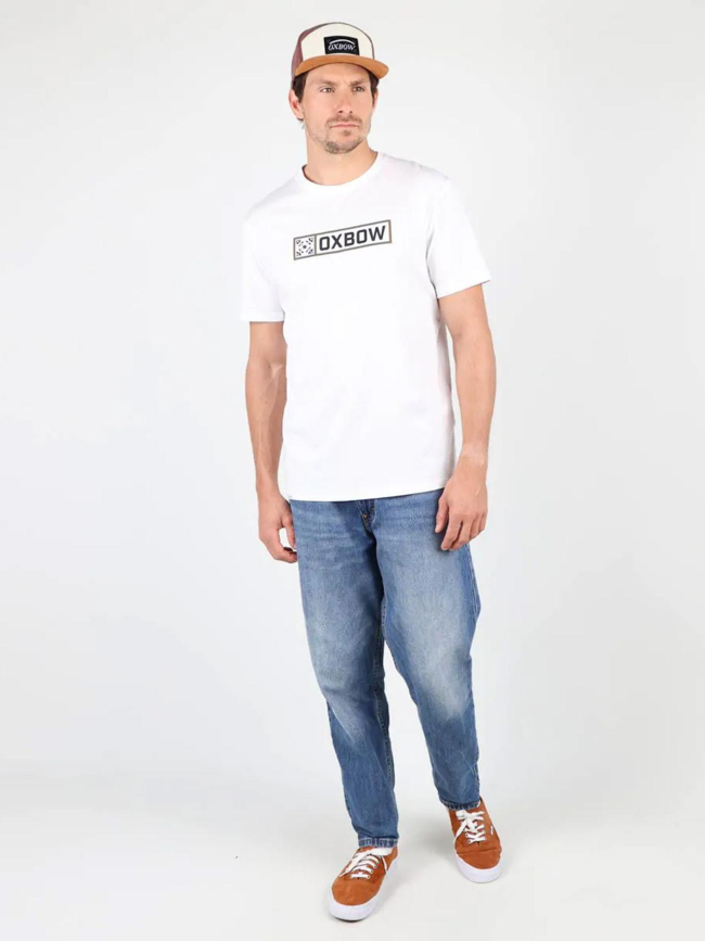 T-shirt graphique tagbo blanc homme - Oxbow