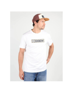 T-shirt graphique tagbo blanc homme - Oxbow