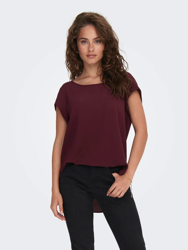 Top vic rouge brique femme - Only