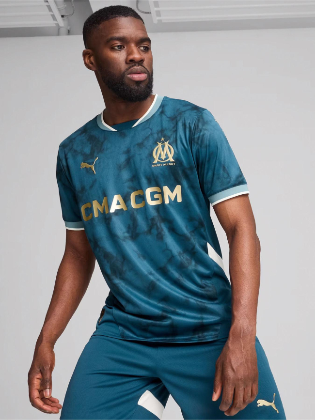 Maillot de football OM away extérieur 24/25 bleu homme - Puma