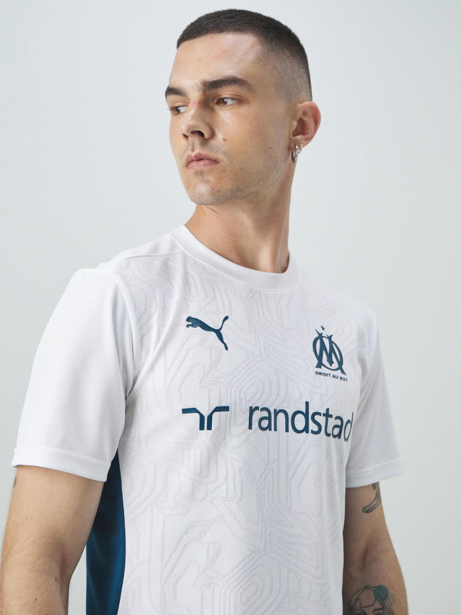 Maillot de football OM training 24/25 blanc homme - Puma