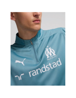 Sweat de football OM 24/25 training 1/4 zip bleu homme - Puma