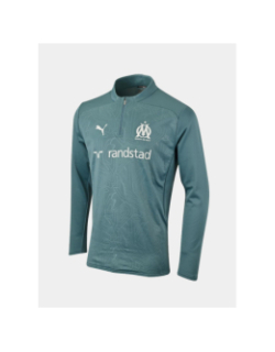 Sweat de football OM 24/25 training 1/4 zip bleu enfant - Puma