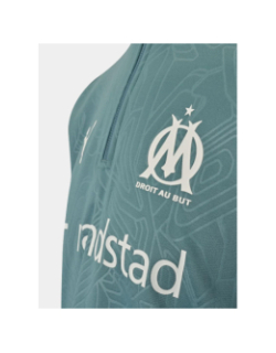 Sweat de football OM 24/25 training 1/4 zip bleu enfant - Puma