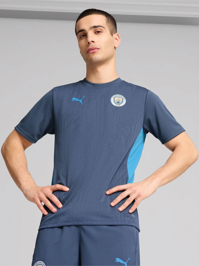 Maillot d'entrainement football mcfc bleu marine adulte- Puma