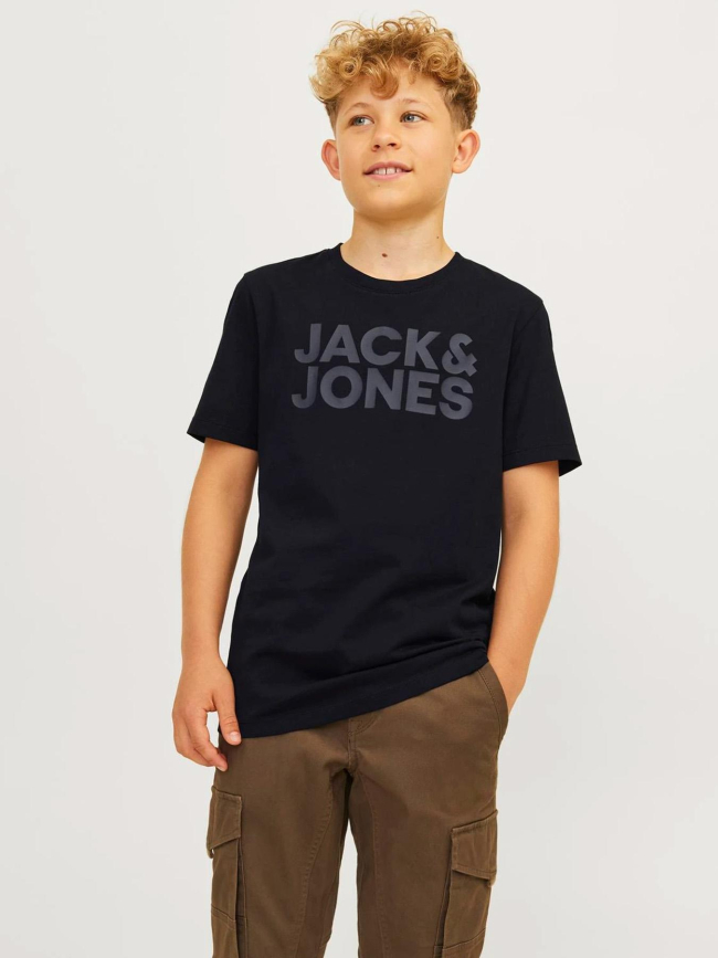 T-shirt corp logo noir enfant - Jack & Jones