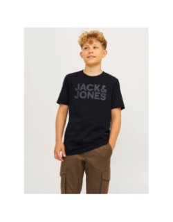 T-shirt corp logo noir enfant - Jack & Jones