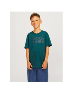 T-shirt corp logo vert garçon - Jack & Jones