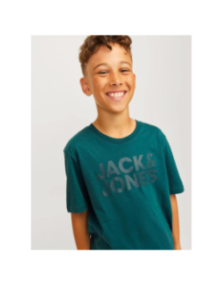 T-shirt corp logo vert garçon - Jack & Jones