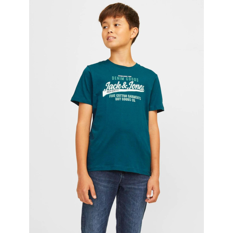 T-shirt logo vert garçon - Jack & Jones