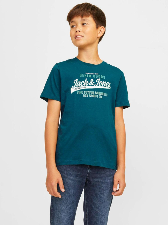 T-shirt logo vert garçon - Jack & Jones