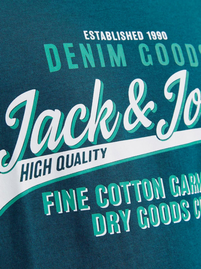 T-shirt logo vert garçon - Jack & Jones