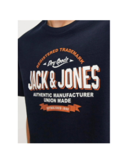 T-shirt à logo bleu marine garçon - Jack & Jones