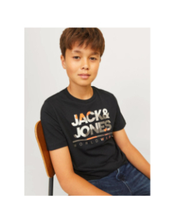 T-shirt luke imprimé camouflage noir enfant - Jack & Jones