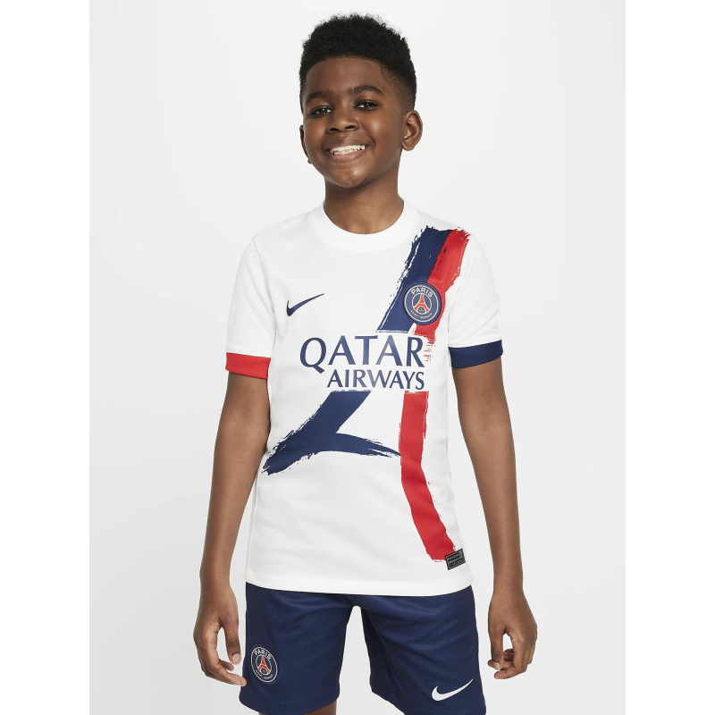 Maillot football PSG extérieur 24/25 blanc enfant - Nike