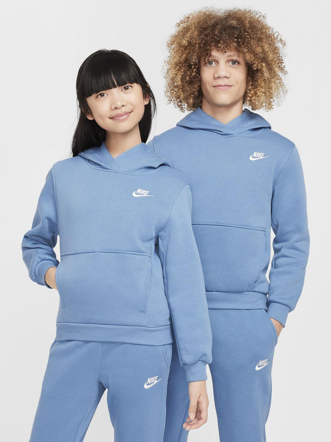 Sweat à capuche nsw club bleu enfant - Nike