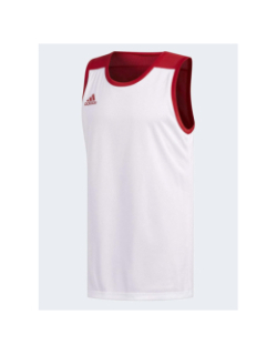 Maillot de basketball reversible rouge blanc enfant- Adidas