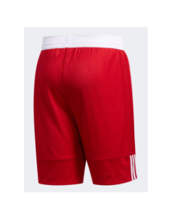 Short de basketball reversible rouge blanc enfant - Adidas