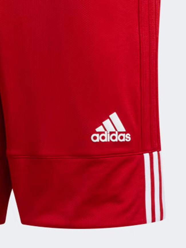 Short de basketball reversible rouge blanc enfant - Adidas