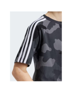 T-shirt imprimé camouflage gris enfant - Adidas