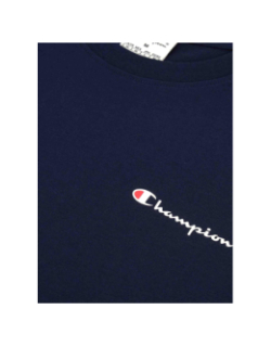 T-shirt crewneck petit logo bleu marine homme - Champion