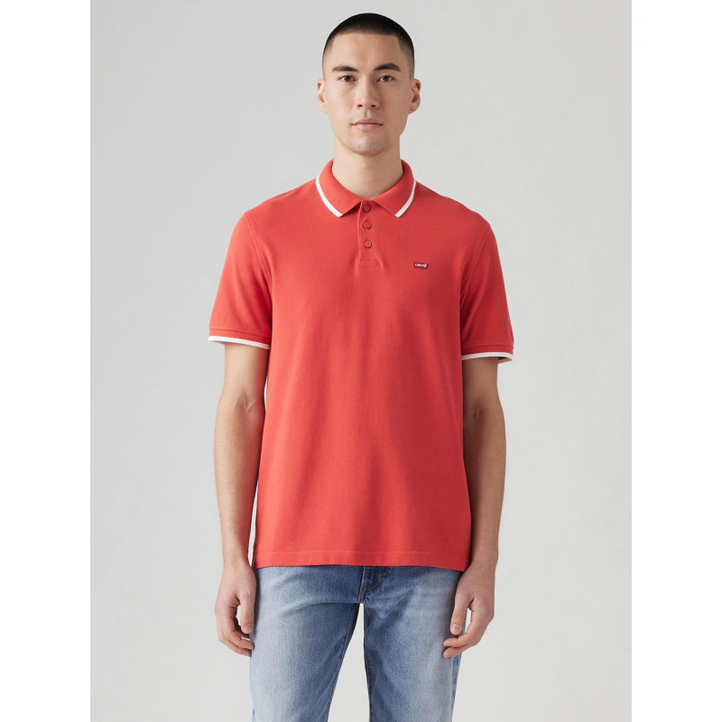 Polo uni quarter sundown rouge homme - Levi's