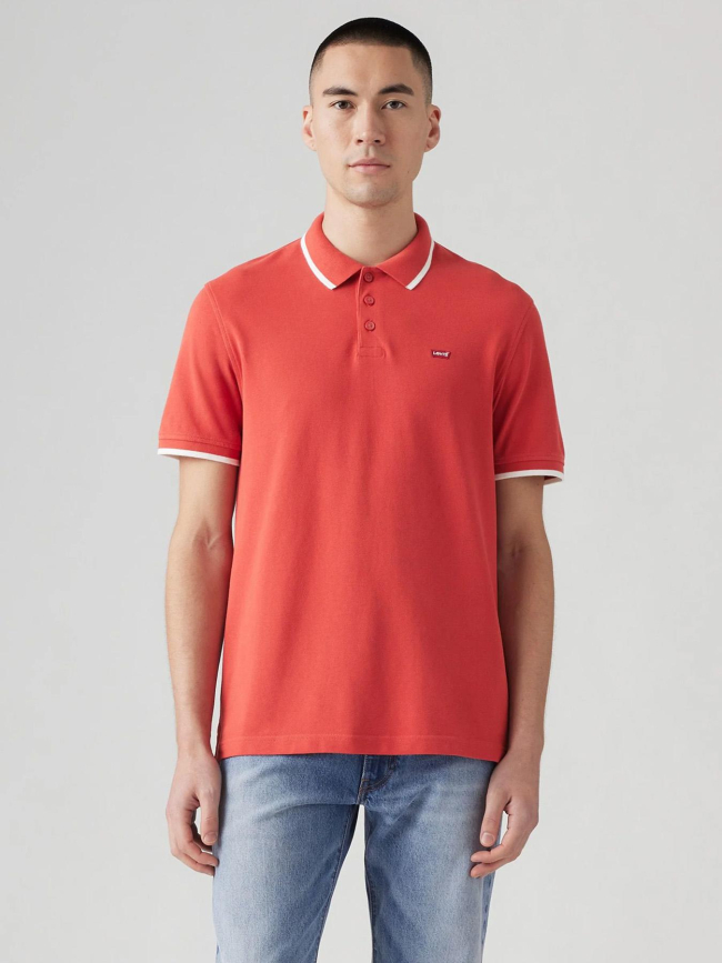 Polo uni quarter sundown rouge homme - Levi's