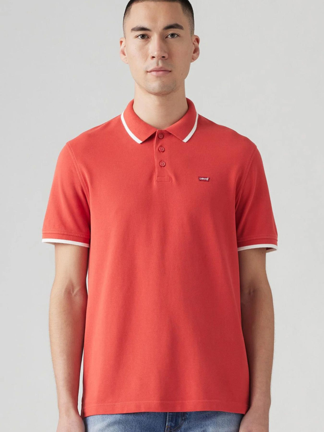 Polo uni quarter sundown rouge homme - Levi's