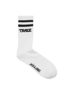 Pack de 3 paires de chaussettes jactrace tennis blanc homme - Jack &