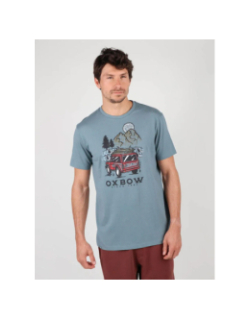 T-shirt graphique treck vert homme - Oxbow