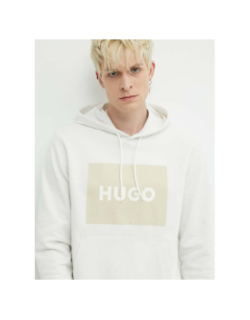 Sweat à capuche duratschi blanc écru homme - Hugo