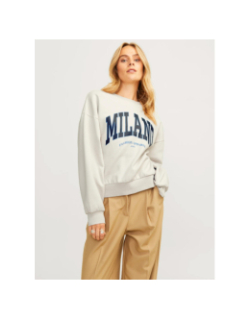 Sweat jxmerle rlx beige femme - JJXX