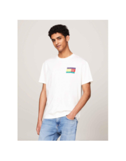 T-shirt regular uni badge écru homme - Tommy Jeans