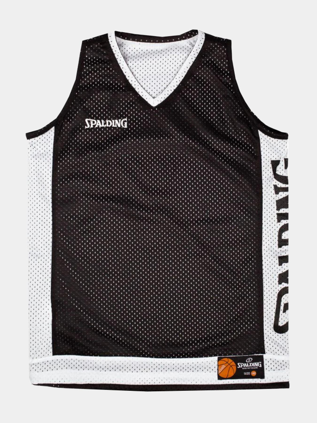 Maillot de basketball réversible noir blanc adulte - Spalding